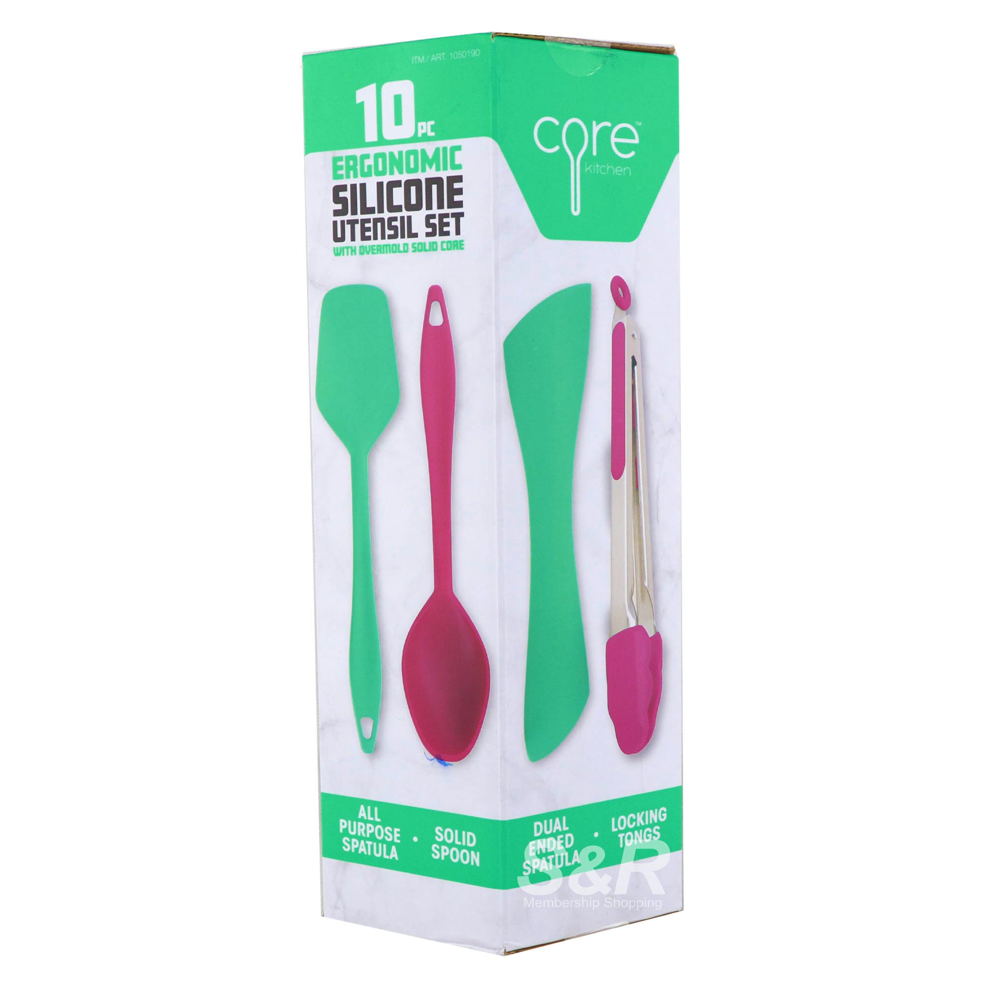 Core Kitchen Ergonomic Silicone Utensil Set 10pcs Core Kitchen Ergonomic Silicone Utensil Set 10pcs
